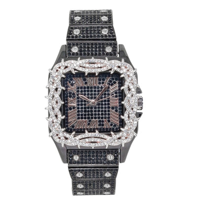 Urban Square Metal Band Watch - 10178B-MB