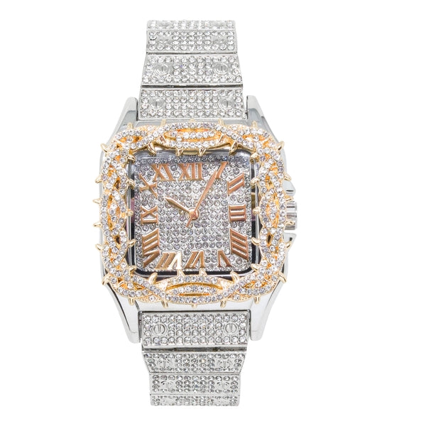Urban Square Metal Band Watch - 10178B-MB