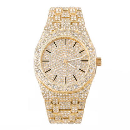 Urban Iced Out 42mm Metal Band Watch - 8651-MB