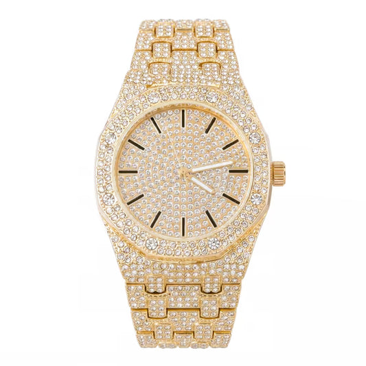 Urban Iced Out 42mm Metal Band Watch - 8651-MB