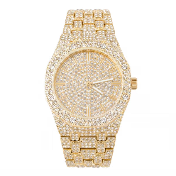 Urban Iced Out 42mm Metal Band Watch - 8651-MB