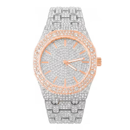 Urban Iced Out 42mm Metal Band Watch - 8651-MB