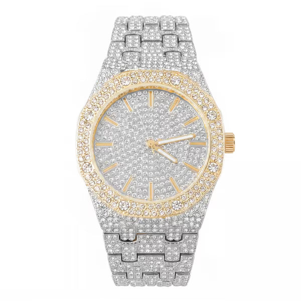 Urban Iced Out 42mm Metal Band Watch - 8651-MB