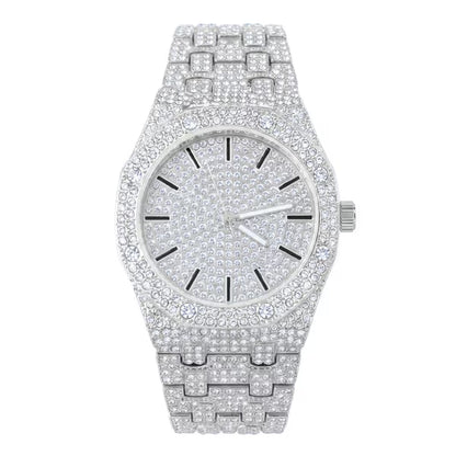 Urban Iced Out 42mm Metal Band Watch - 8651-MB