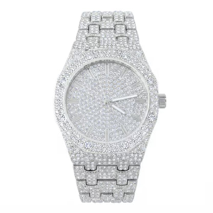 Urban Iced Out 42mm Metal Band Watch - 8651-MB