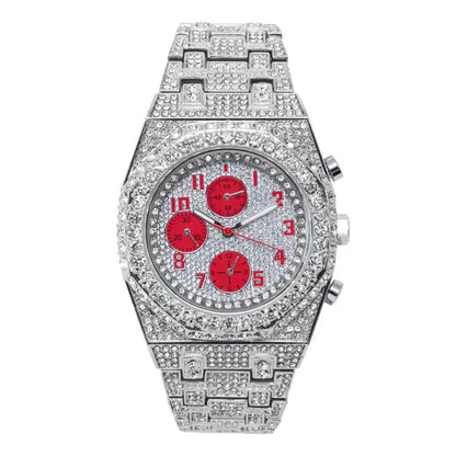 Urban Iced Out Metal Band Watch - 10030-MB