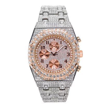 Urban Iced Out Metal Band Watch - 10030-MB