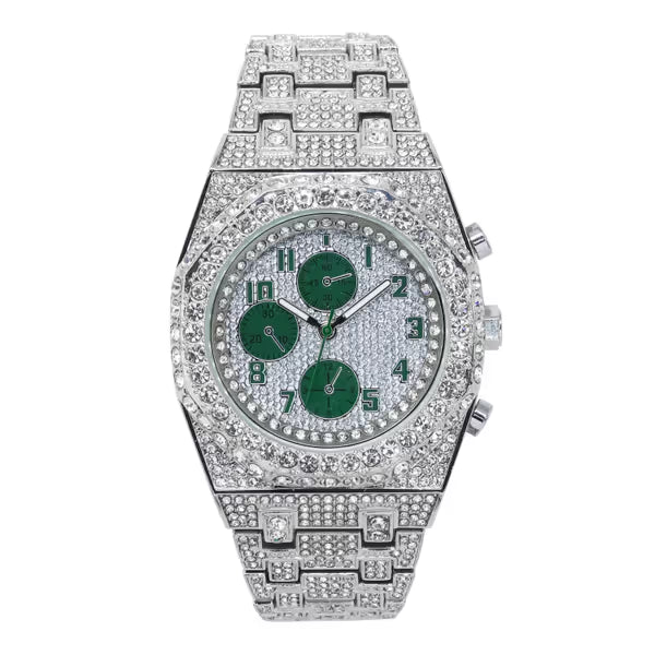 Urban Iced Out Metal Band Watch - 10030-MB
