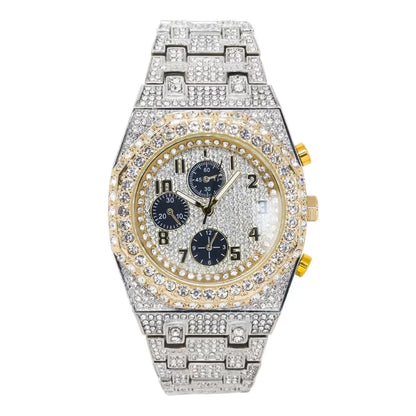 Urban Iced Out Metal Band Watch - 10030-MB