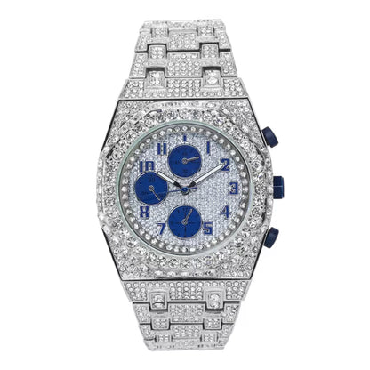Urban Iced Out Metal Band Watch - 10030-MB