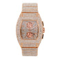 Urban Iced-Out Chandelier Metal Band Watch - 10036B-MB