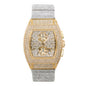 Urban Iced-Out Chandelier Metal Band Watch - 10036B-MB