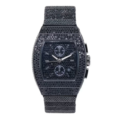 Urban Iced-Out Chandelier Metal Band Watch - 10036B-MB