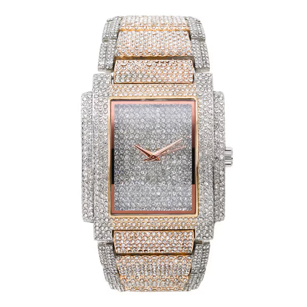 Urban Iced-Out Chandelier Metal Band Watch - 10339-MB