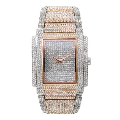 Urban Iced-Out Chandelier Metal Band Watch - 10339-MB