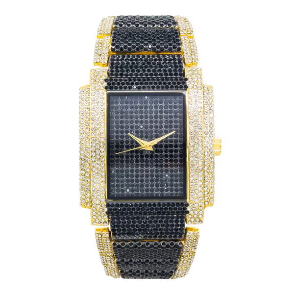 Urban Iced-Out Chandelier Metal Band Watch - 10339-MB