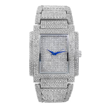 Urban Iced-Out Chandelier Metal Band Watch - 10339-MB