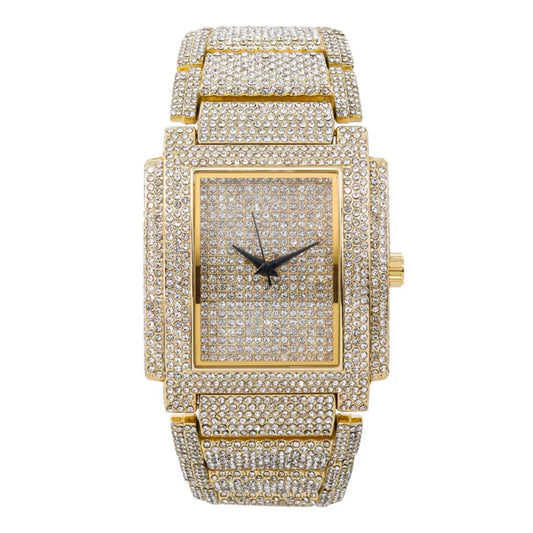 Urban Iced-Out Chandelier Metal Band Watch - 10339-MB