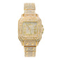 Ladies Iced-Out 34mm Metal Band Watch - 9204L-MB