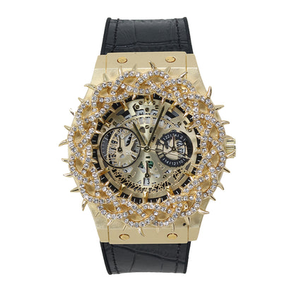 Mens Urban Barbwire Silicone Band Watch - 10329-SB