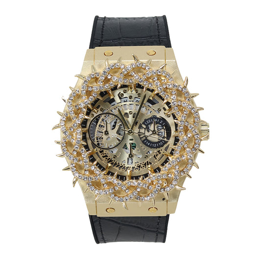 Mens Urban Barbwire Silicone Band Watch - 10329-SB