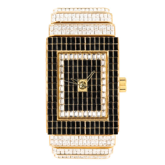 Urban Iced-Out Chandelier Metal Band Watch - 10011-MB