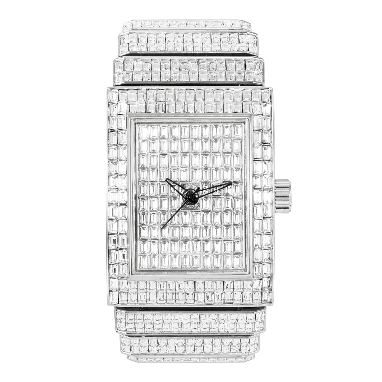 Urban Iced-Out Chandelier Metal Band Watch - 10011-MB