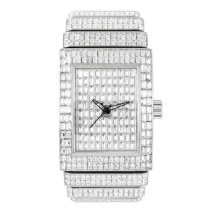 Urban Iced-Out Chandelier Metal Band Watch - 10011-MB