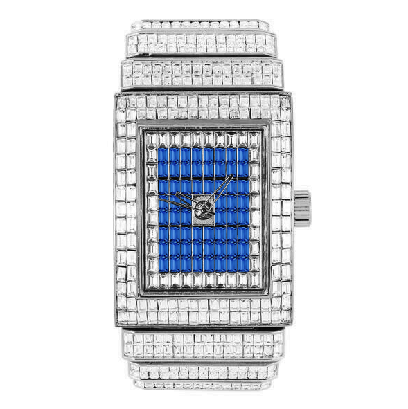 Urban Iced-Out Chandelier Metal Band Watch - 10011-MB