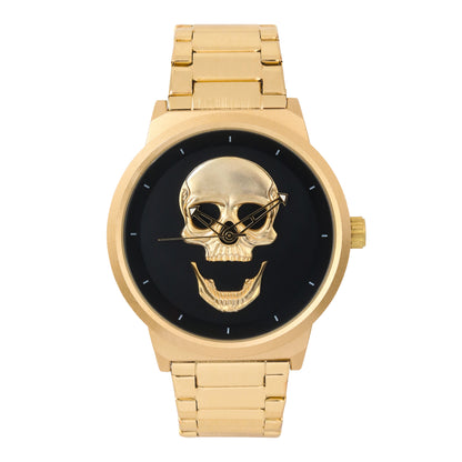Classic Skull Metal Band Watch - 10026-MB