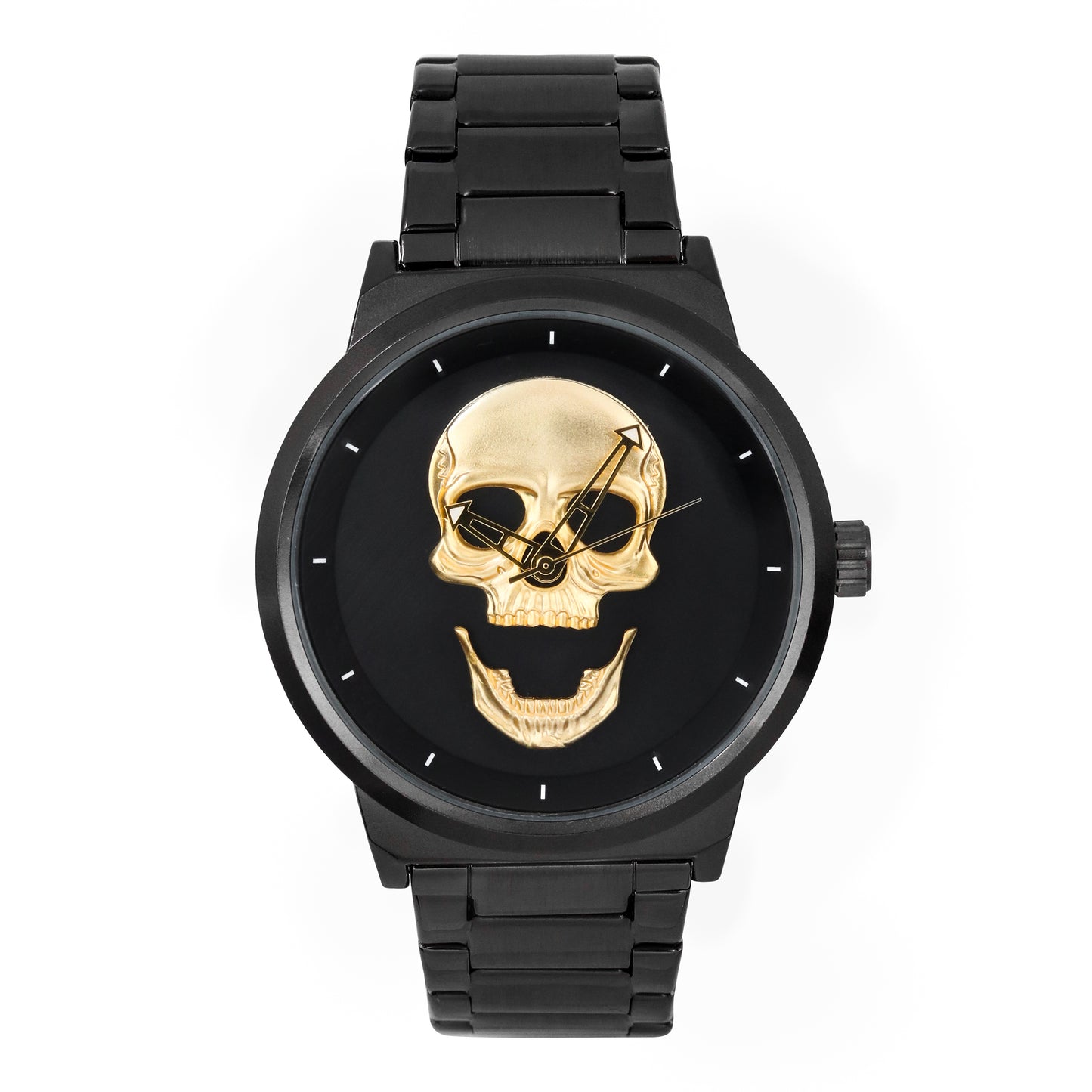 Classic Skull Metal Band Watch - 10026-MB