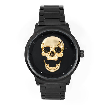 Classic Skull Metal Band Watch - 10026-MB