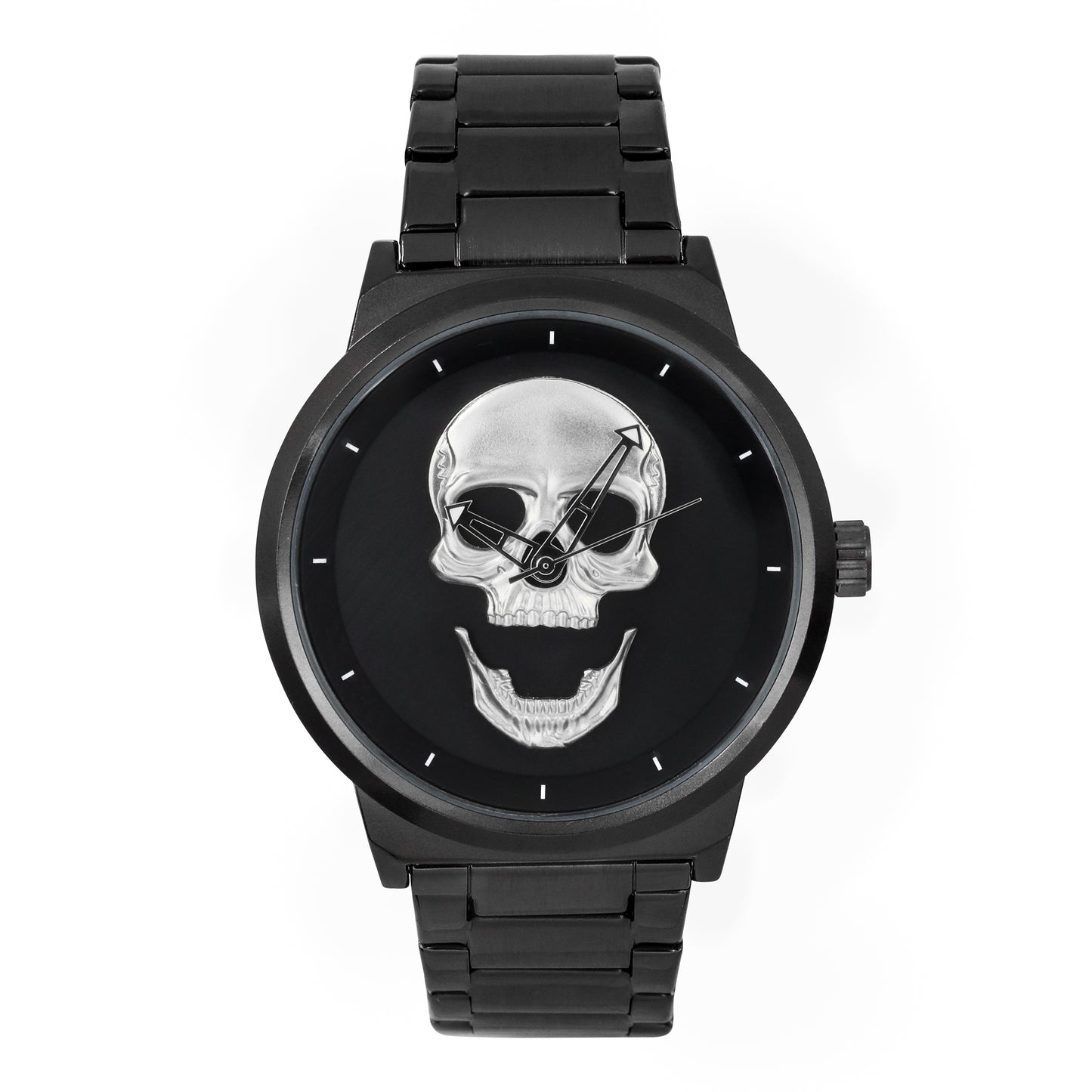 Classic Skull Metal Band Watch - 10026-MB