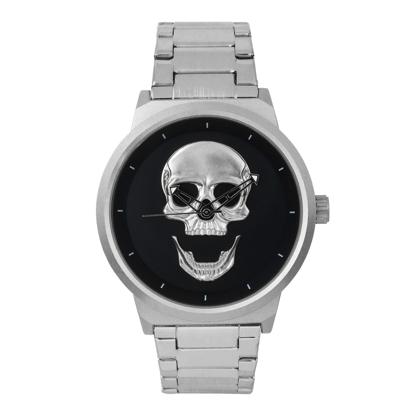 Classic Skull Metal Band Watch - 10026-MB