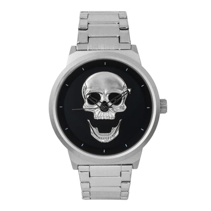 Classic Skull Metal Band Watch - 10026-MB
