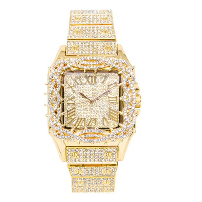 Urban Square Metal Band Watch - 10178B-MB