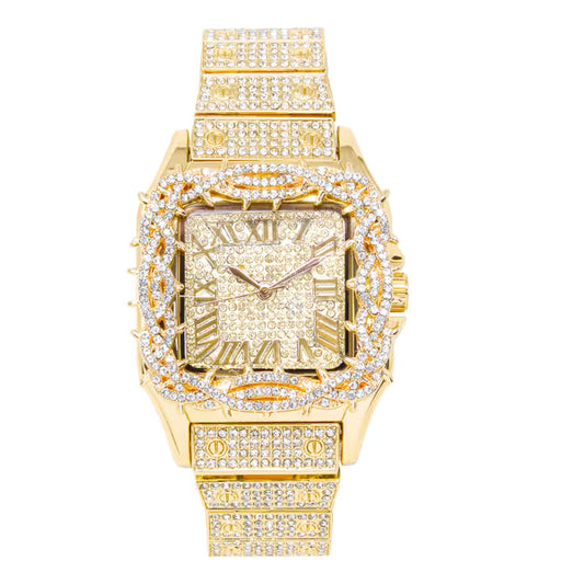 Urban Square Metal Band Watch - 10178B-MB