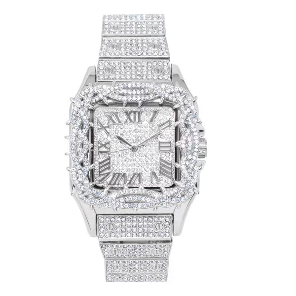 Urban Square Metal Band Watch - 10178B-MB