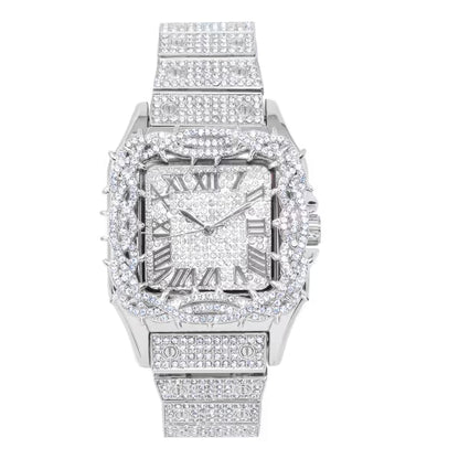 Urban Square Metal Band Watch - 10178B-MB