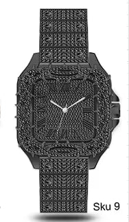Urban Square Metal Band Watch - 10178B-MB