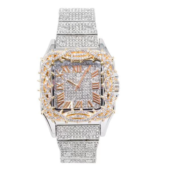Urban Square Metal Band Watch - 10178B-MB