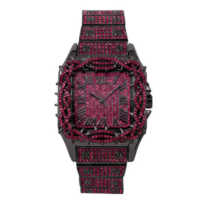 Urban Square Metal Band Watch - 10178B-MB