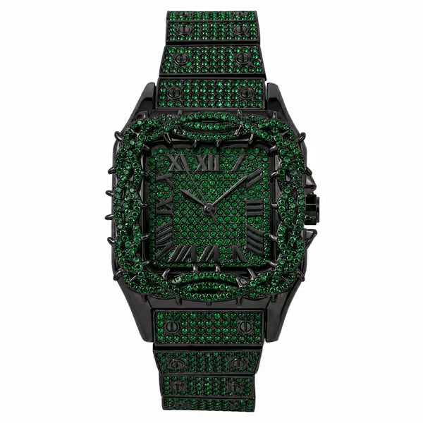 Urban Square Metal Band Watch - 10178B-MB