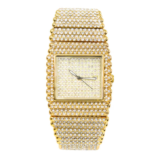 Urban Iced-Out Chandelier Metal Band Watch - 10428-MB