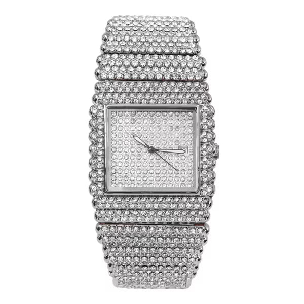 Urban Iced-Out Chandelier Metal Band Watch - 10428-MB