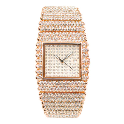 Urban Iced-Out Chandelier Metal Band Watch - 10428-MB