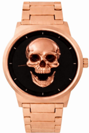 Classic Skull Metal Band Watch - 10026-MB