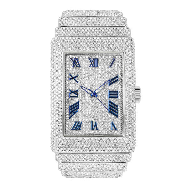 Urban Iced-Out 46mm Chandelier Metal Band Watch - 9832-MB