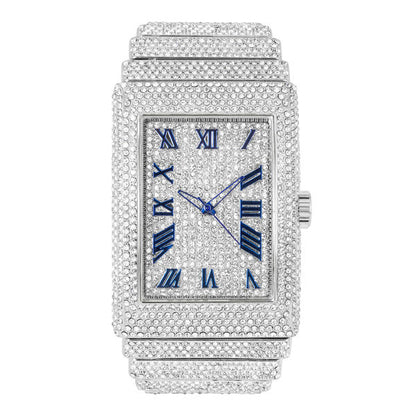Urban Iced-Out 46mm Chandelier Metal Band Watch - 9832-MB