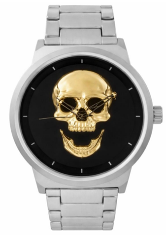 Classic Skull Metal Band Watch - 10026-MB